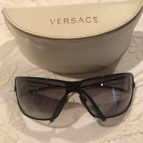Versace Accessories - Authentic Versace black metal sunglasses, EUC